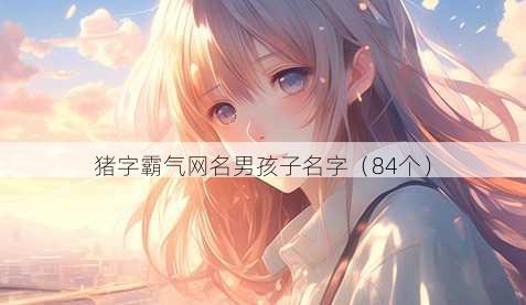 猪字霸气昵称男孩子名字