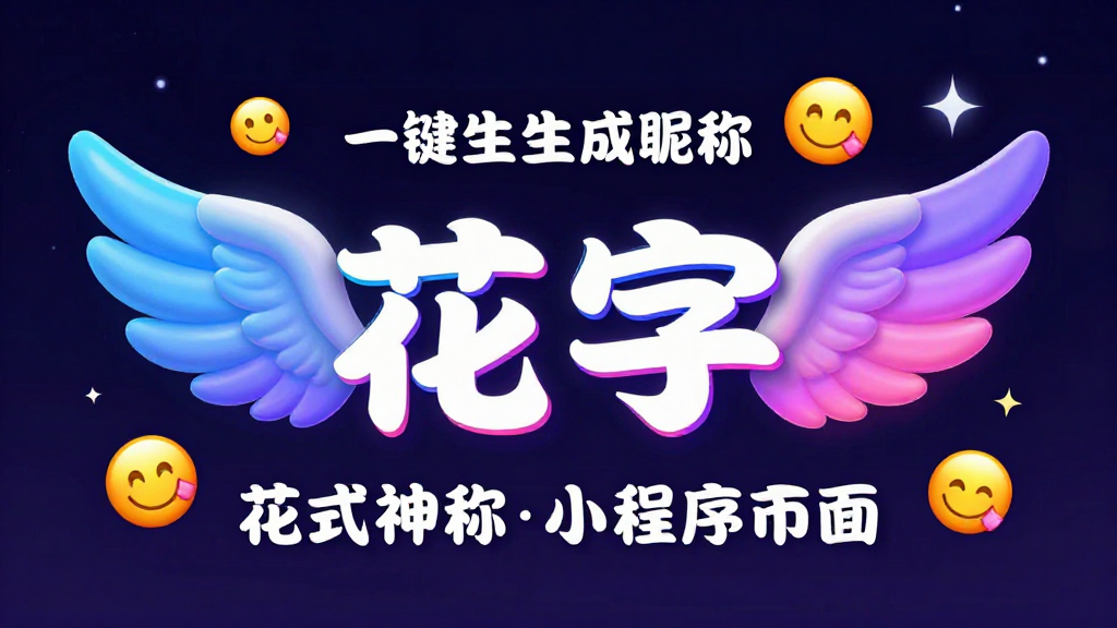 花式昵称：一键生成翅膀昵称、花字、emoji特效