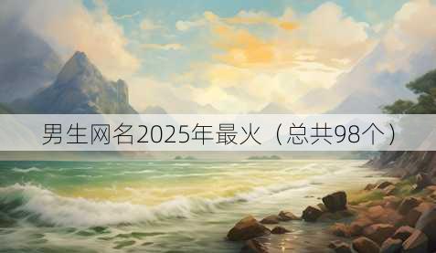 男生昵称2025年最火