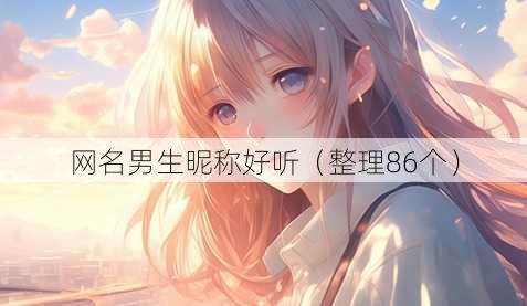 昵称男生昵称好听