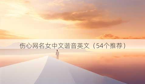 伤心昵称女中文谐音英文