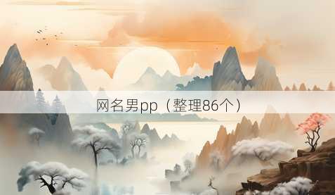 昵称男pp