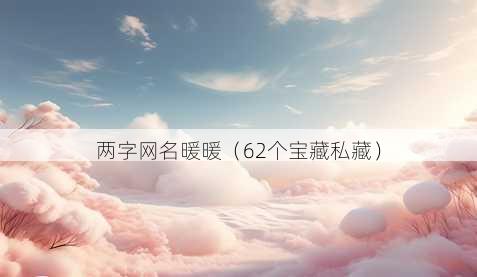 两字昵称暖暖