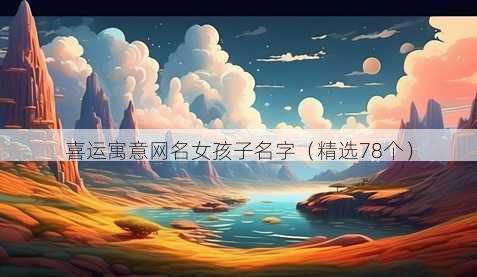 喜运寓意昵称女孩子名字